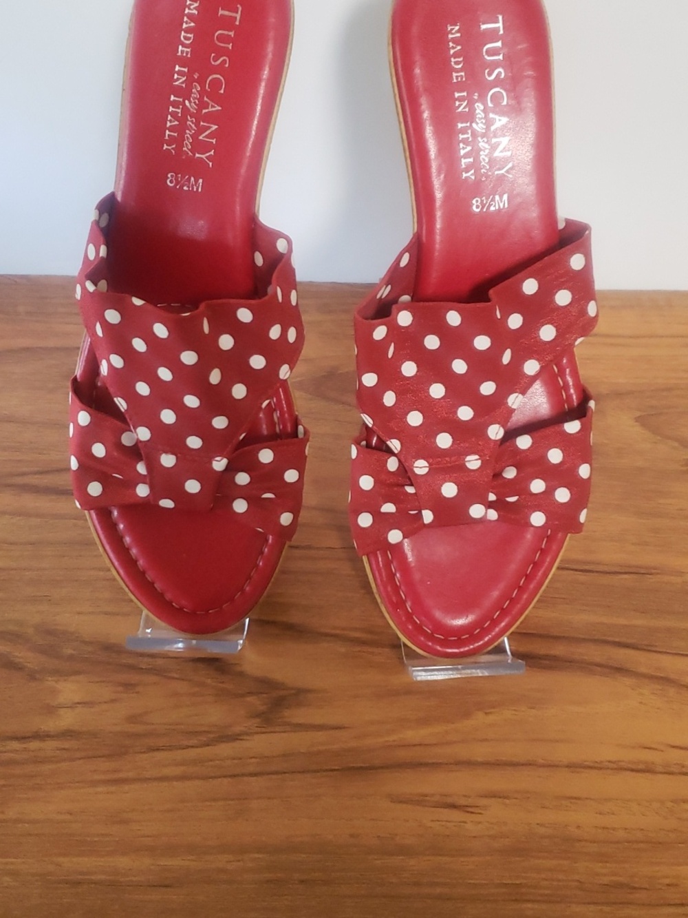 Tuscany by Easy Street Cork Wedge Heel Sandal, Size 8.5M